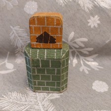 Puppenstube ofen aus holz - aus,