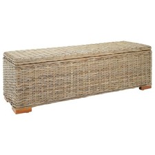 vidaXL Truhe Weiß 110 cm