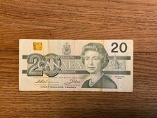 20 Dollar Kanada  Banknote Bank of Canada Geldschein 1991 Queen Elizabeth