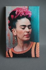  Frida Kahlo pinkfarbenen Blumen im Haar  Leinwandbild 30x20x2 