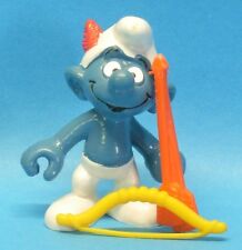 20102 BOGENSCHÜTZE Schlumpf : Nr. 6 Bogen + Pfeil steckbar Sehne dünn BULLY