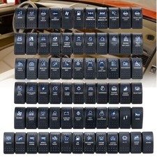 12-24V LED Wippschalter Einbauschalter Ein/Aus Schalter Wasserdicht Auto Boot