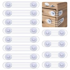 Kimsky Kindersicherung Schrank und Schubladen 12 Stück Schranksicherung zwei Grö