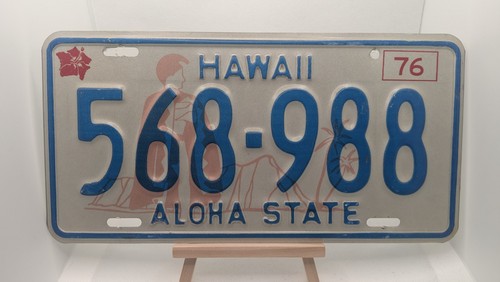 1976 hawaii license plate - 1976,