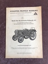 Schlepper Prüffeld Marburg Bericht Farmall ihc D 324 von 1956
