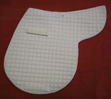 Satteldecke Sattelunterlage VS Vielseitigkeit weiß Warmblut Full neu polsternd 