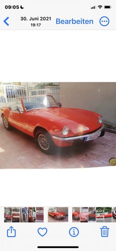 Triumph werbefoto roter cabrio - werbefoto,