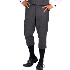 Knickerbocker Hose 20er Jahre Wilhelm 3/4 Hose Grau für Herren Gr. 50-58