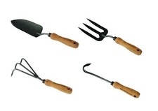 Teak Gartenwerkzeug 4er Set