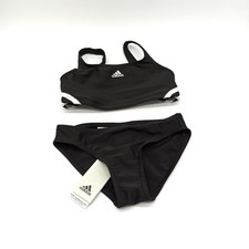 Adidas Mädchen Badeanzug Ib6001 3S Kids Suits Schwarz Weiß Bikini 122/128