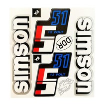 Aufkleber-Set für Simson S51