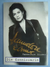 -ke- Hannelore Elsner † 2019, Das Erste Autogrammkarte "Die Kommissarin"