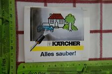 Alter Aufkleber Gartengeräte Dampfstrahler KÄRCHER Alles sauber!