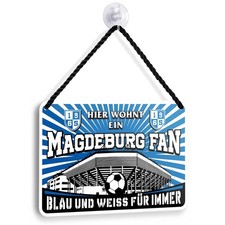 Blechschild Magdeburg Fan