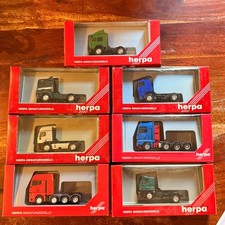 Herpa Konvolut Zugmaschinen 7x Mercedes Iveco Volvo MAN in OVP 1:87