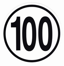 Geschwindigkeitsschild 100 kmh