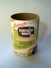 DDR leere Kartondose Luckanus Einfass-Band  VEB Isofol Leipzig Ostalgie