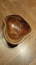 Handgemachte Holzschüssel Holzschale