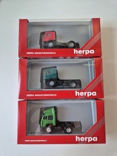 3x Herpa LKW Zugmaschinen H0