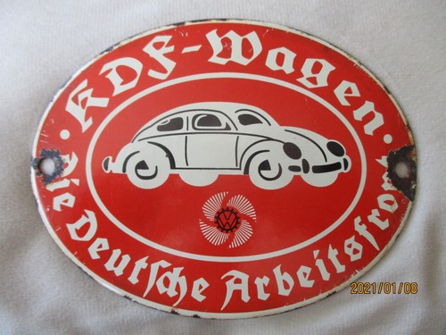 Emaille schild gewölbt - emaille,