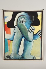 N92U65- Kunstdruck nach Horst Antes' Zweiäugige Figur hrsg. v. Hanfstaengl 1973