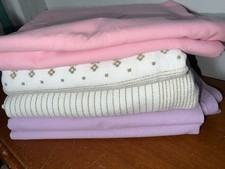 3 x 2 Baumwoll Laken ohne Gummizug davon 2 x Molton/Flanell Stoff Nähen