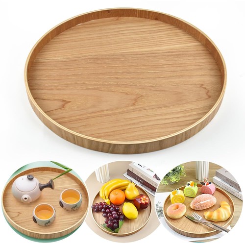 Holztablett rund dekotablett - holztablett,