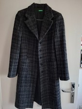 Damen Benetton Wollmantel Gr