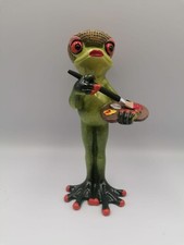 Frosch Figur hellgrün Maler