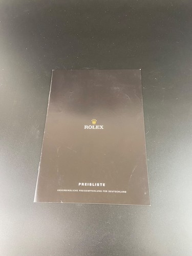 Original rolex preisliste - original,
