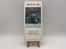 Minolta XM die einmalige automatisch-elek. SLR Prospekt Deutsch