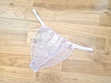 Damen Nylon Spitzen Slip, Dessous, Höschen, Gr. XL, Neu mit Elasthan