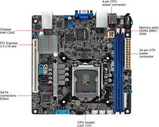 Bundle ASUS P11C-I Mini-ITX + Xeon E-2278G 8C/16T + 64GB ECC RAM Mini Server