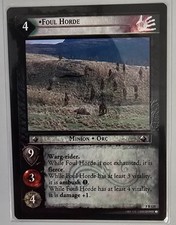 LOTR TCG ! FOUL HORDE 5R125 ! BATTLE OF HELMS DEEP !