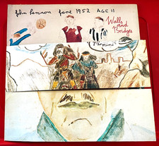 John Lennon Walls And Bridges LP FLAP CVR+INNER+BOOKLET UK ORIG 1974 Apple VINYL