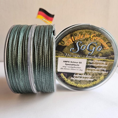 Angelschnur geflochten 8x - angelschnur/,