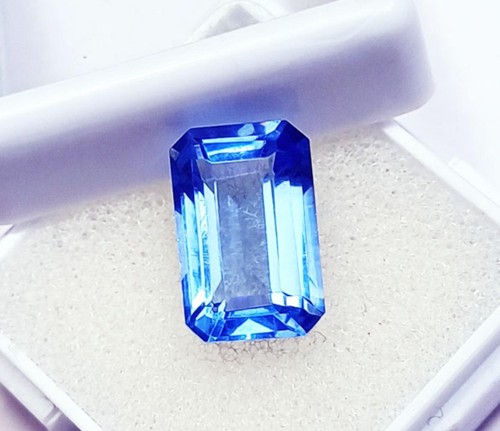 Natürlicher blauer saphir - blauer,