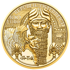 Goldmünze gold mesopotamiens - goldmünze,