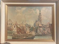 Hafenszene - Gemälde