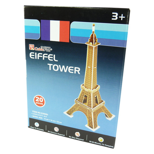 Cubic fun puzzle eiffelturm - cubic, 3d