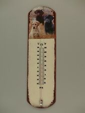 Schönes Thermometer Blech Hundewelpen Labrador 48 x 13 cm Blechschild