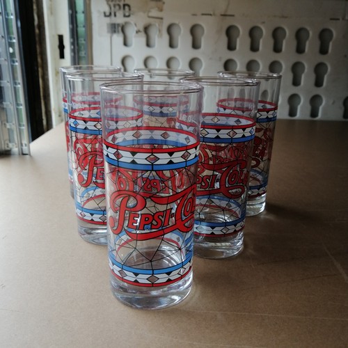 Pepsi cola nostalgieglas - cola, 6x
