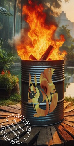 Feuertonne eichhörnchen - feuertonne,