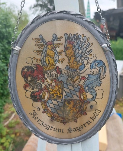 Bleiglas fensterbild herzogtum - bleiglas,