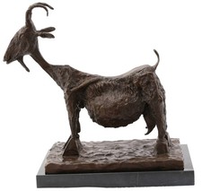 ZIEGE GOAT BRONZESKULPTUR SCULPTURE BRONZE HOMMAGE PICASSO ESMERALDA