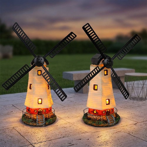 Solarlampe windmühle außen - solarlampe,