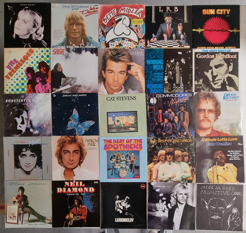 25x vinyl rock pop - 25x,