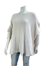 Coco Italy sand Oversize Poncho Strick Pullover Feinstrick 38 40 42 44 46