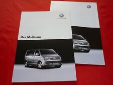 VW T5 Multivan Trendline Comfortline Highline Prospekt Brochure Preisliste 2005