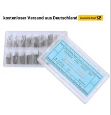 360 Stücke Edelstahl 0,9mm Uhrenarmband-Splinte Reparaturstifte  6-23mm mit  Box